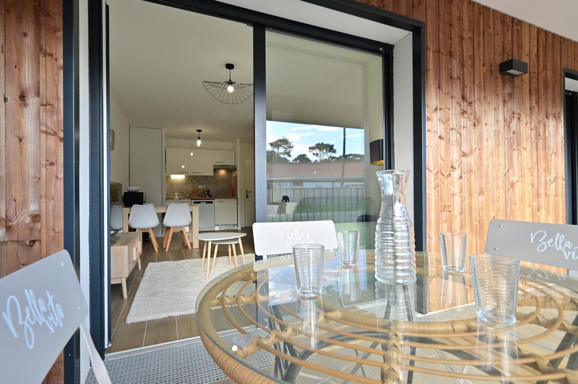 Biscawai Chaleureux Et Cosy Avec Terrasse Apartment Biscarrosse Exterior photo