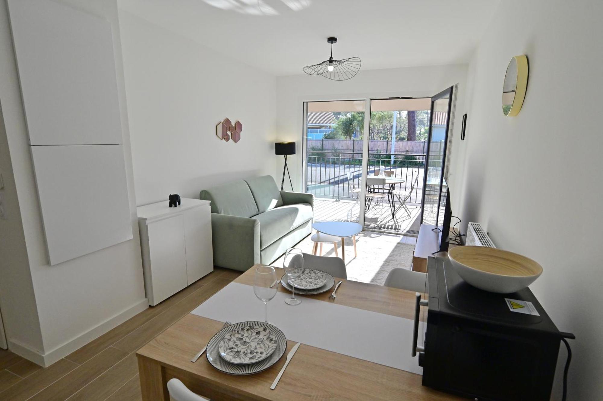 Biscawai Chaleureux Et Cosy Avec Terrasse Apartment Biscarrosse Exterior photo